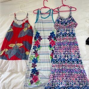 Bundle of 3 girls dresses all size 7/8
